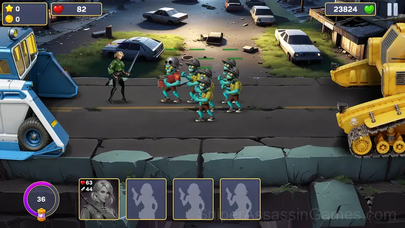 Amazons vs. Zombies gameplay screenshot 3