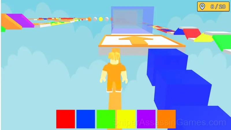 Obby, but you're changing colors! gameplay screenshot 3