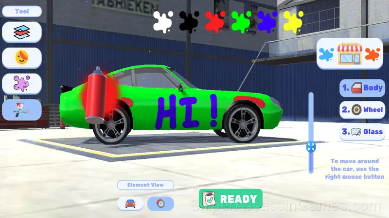 Racing and Tuning: Car Painting gameplay screenshot 3