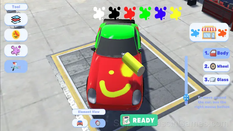 Racing and Tuning: Car Painting gameplay screenshot 4