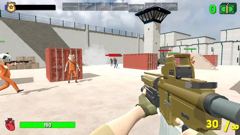 Bank robbery: Prison gameplay screenshot 1