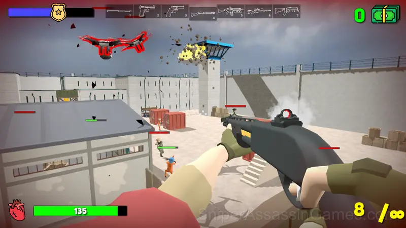 Bank robbery: Prison gameplay screenshot 2