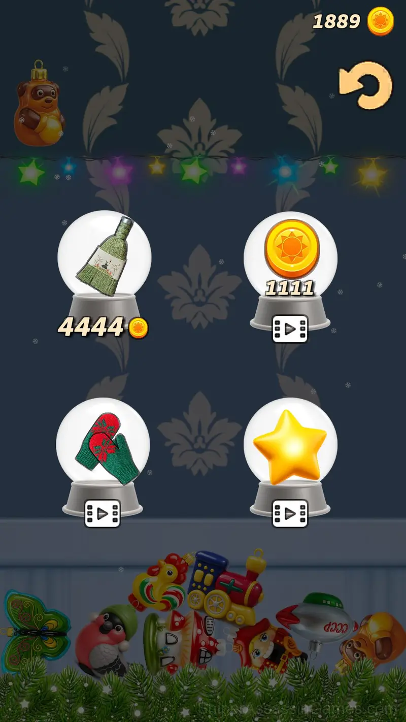 New Year glass balls gameplay screenshot 2