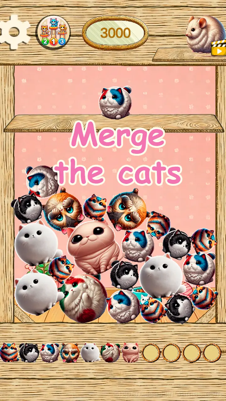 Kitty Merge: Catballs gameplay screenshot 1