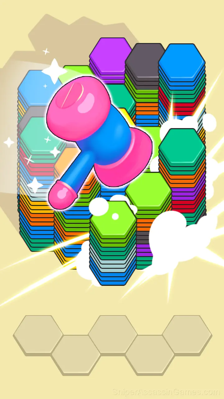 Hexa Tiles: Sorting gameplay screenshot 3