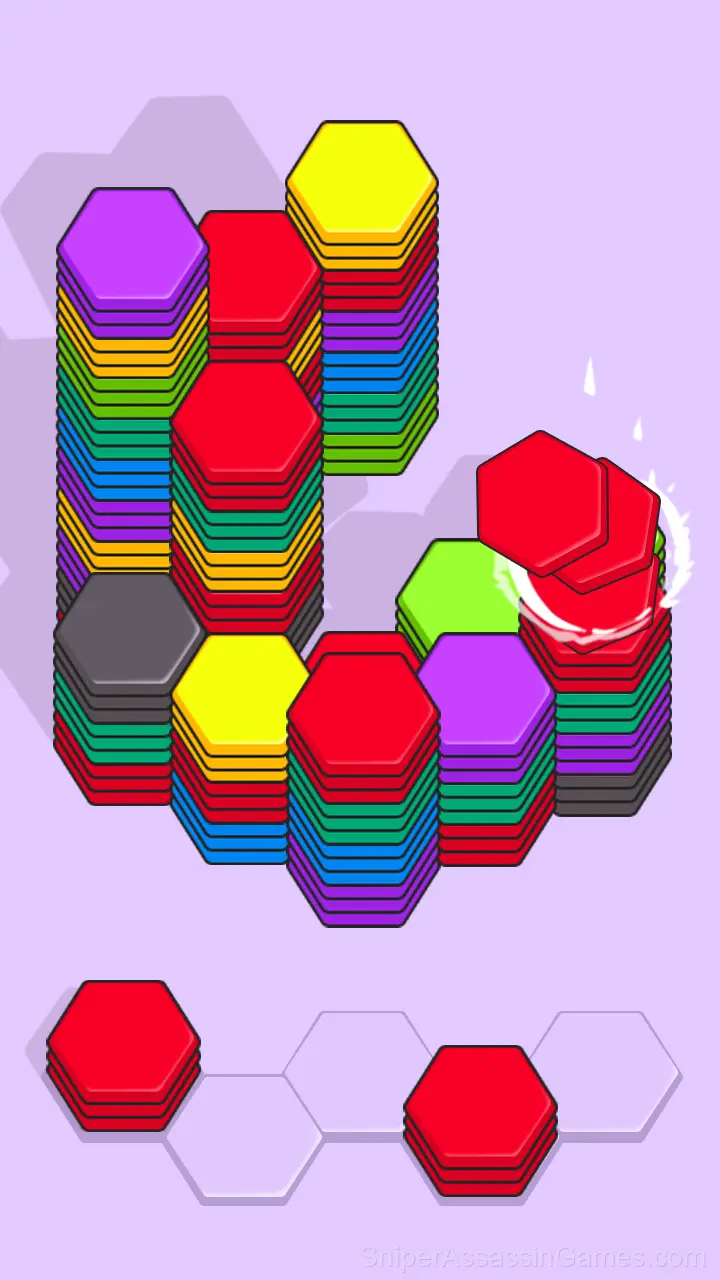 Hexa Tiles: Sorting gameplay screenshot 4