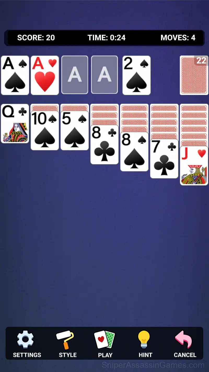 Solitaire Klondike - Classic Cards gameplay screenshot 2