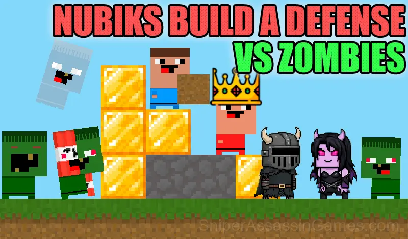 Play Nubiks build a defense vs zombies