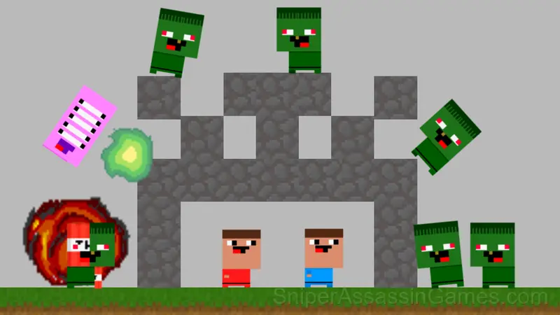Nubiks build a defense vs zombies gameplay screenshot 1