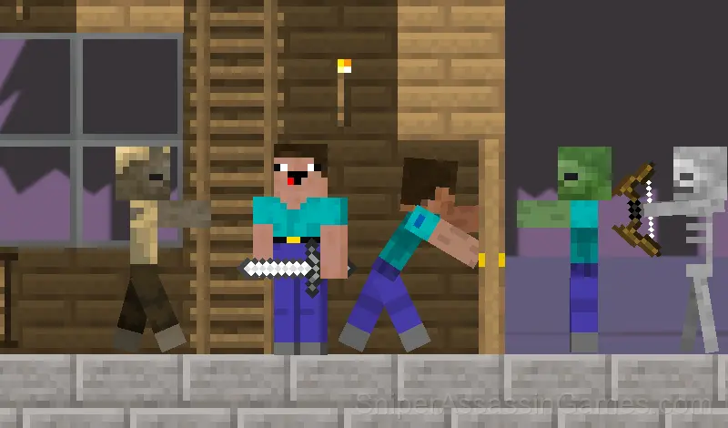 Play Noob and Pro: Survival Together