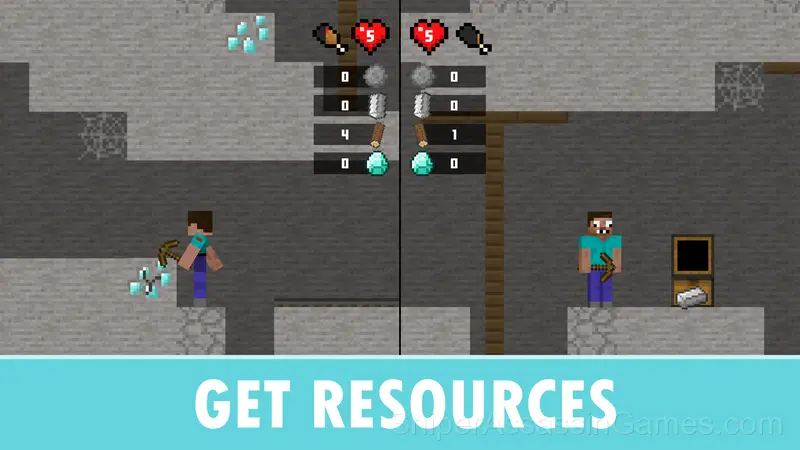 Noob and Pro: Survival Together gameplay screenshot 3