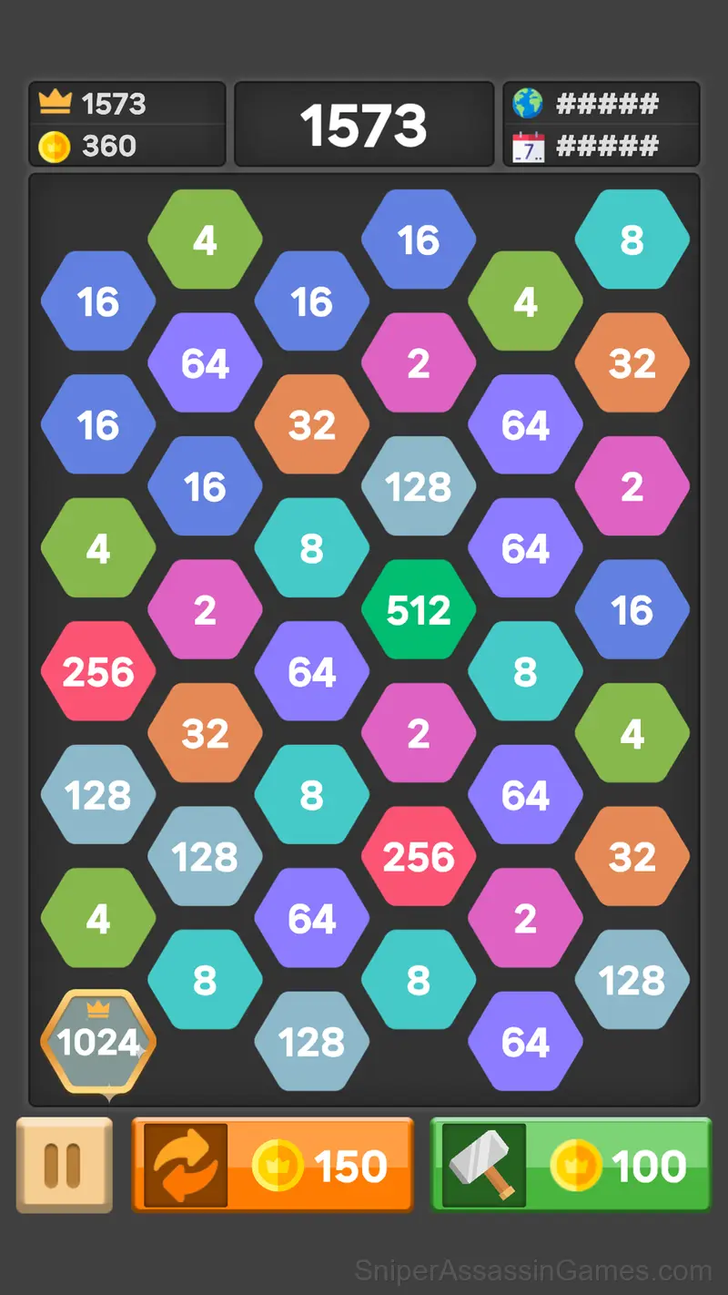 2248 Hexa Merge gameplay screenshot 3