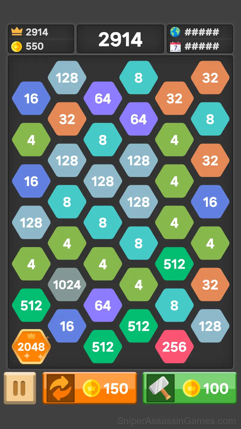 2248 Hexa Merge gameplay screenshot 4