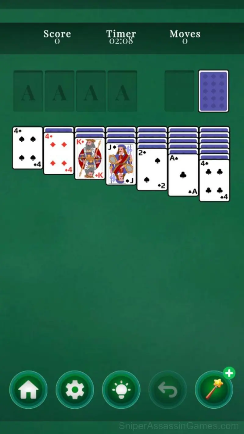 Solitaire Klondike: Eternal Russian Classic gameplay screenshot 1