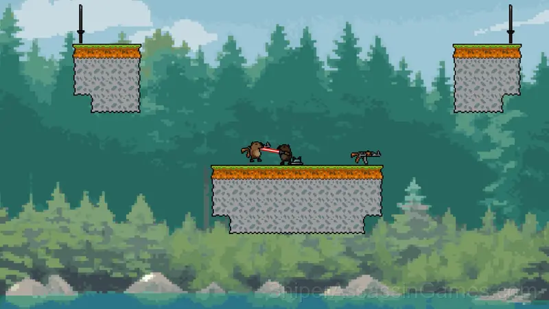 Capybaras with Guns 2. A Game for Two Players gameplay screenshot 1