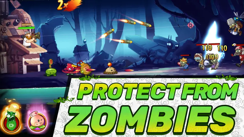 Zombies vs Plants: Home Defense gameplay screenshot 1