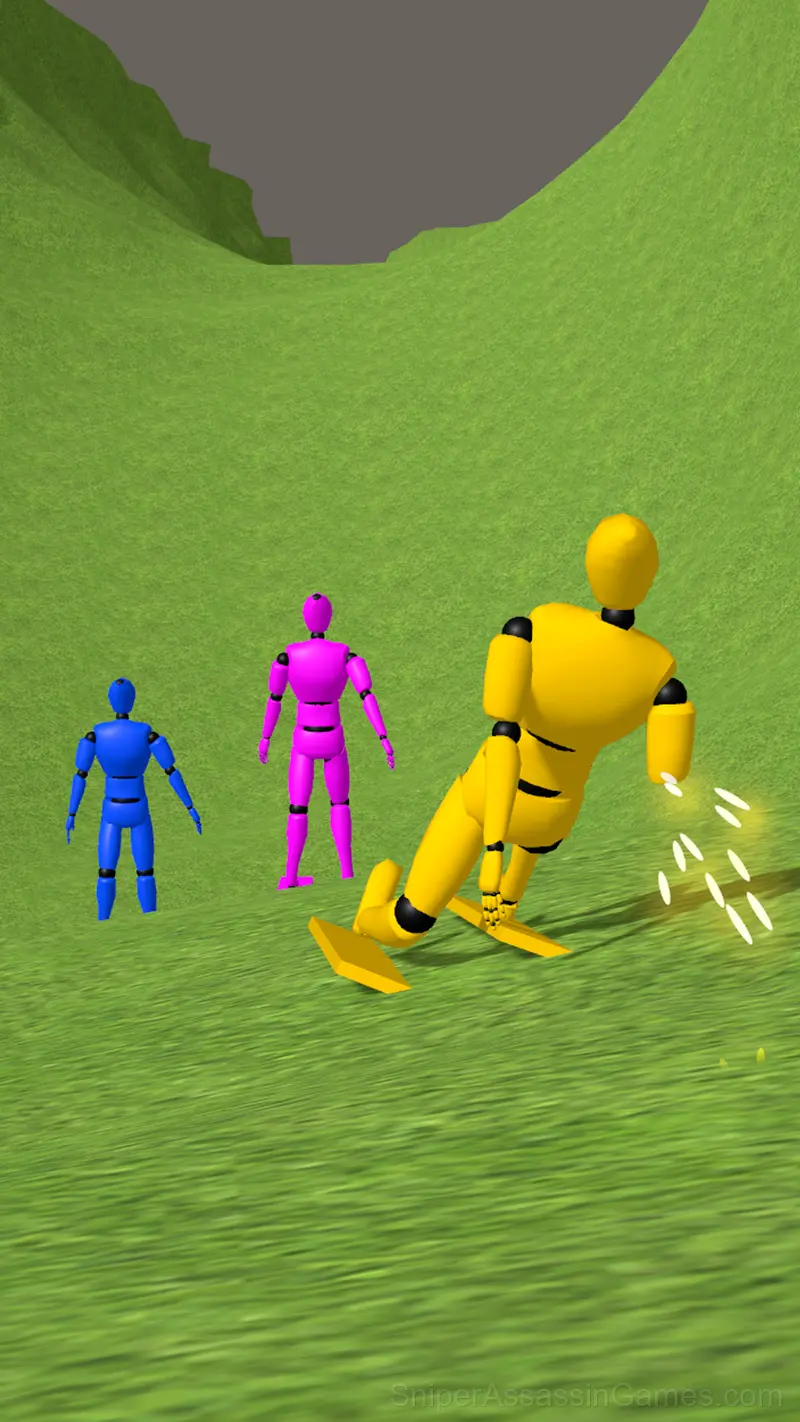 Ragdoll Racing: Extreme Downhill! gameplay screenshot 1