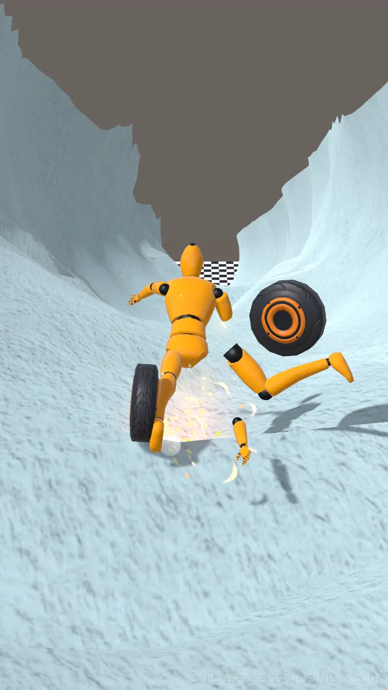 Ragdoll Racing: Extreme Downhill! gameplay screenshot 5