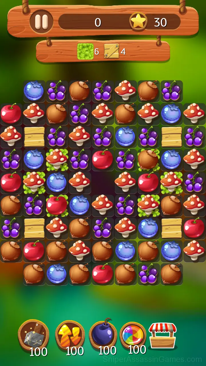 Mystery Forest Match 3 gameplay screenshot 1