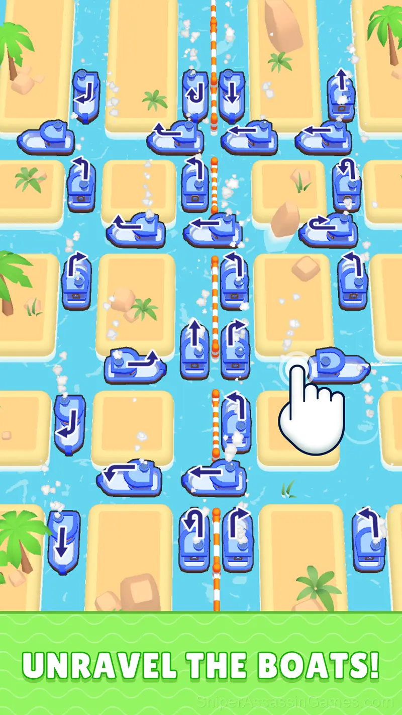 Traffic jam on the River! Untangle the Boats gameplay screenshot 2