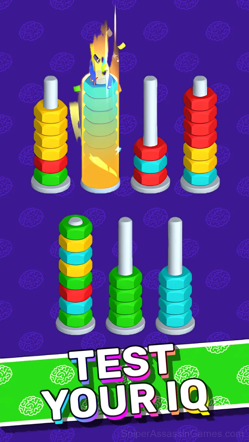 Sorting Nuts by Color gameplay screenshot 3