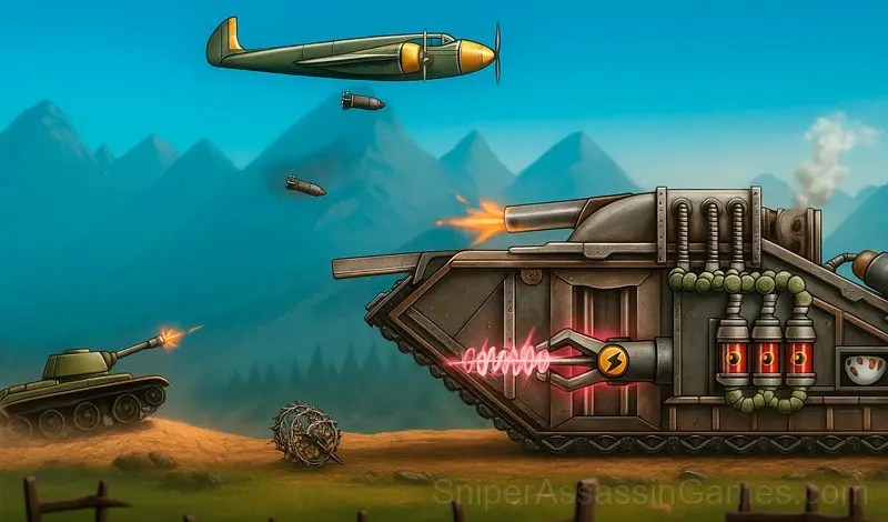 Play Tank Fury: Boss Battle 2D