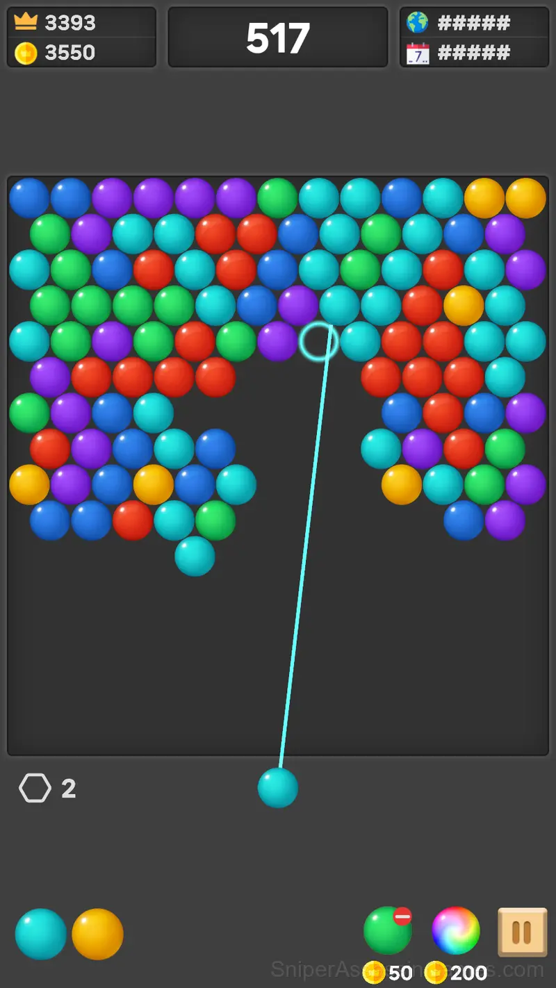 Bubble Shooter Invasion gameplay screenshot 3