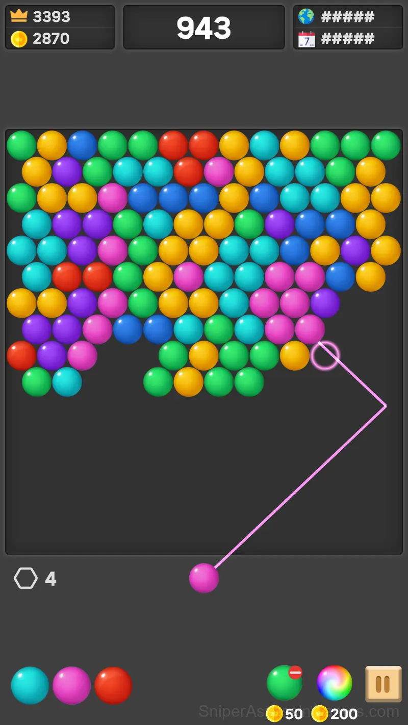 Bubble Shooter Invasion gameplay screenshot 4