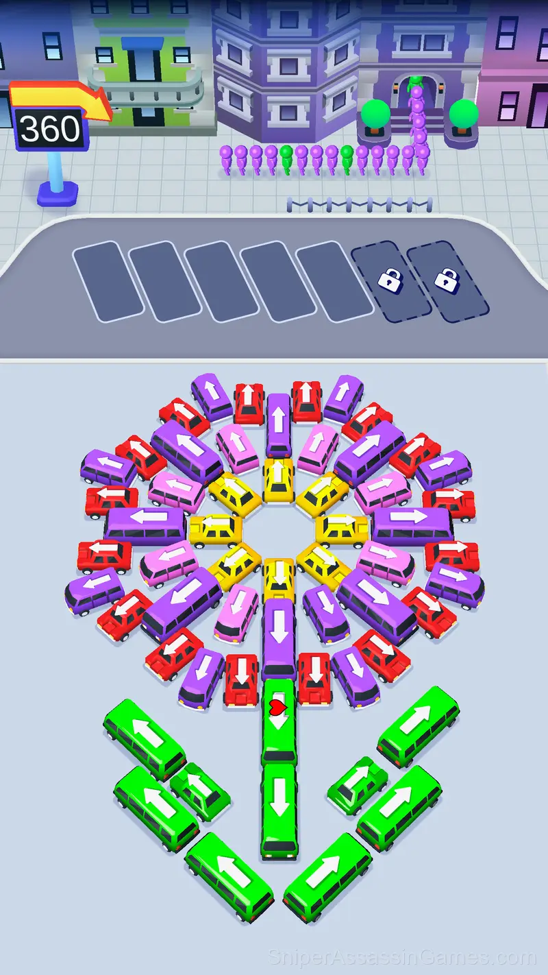 Bus Fever: Parking Jam gameplay screenshot 1