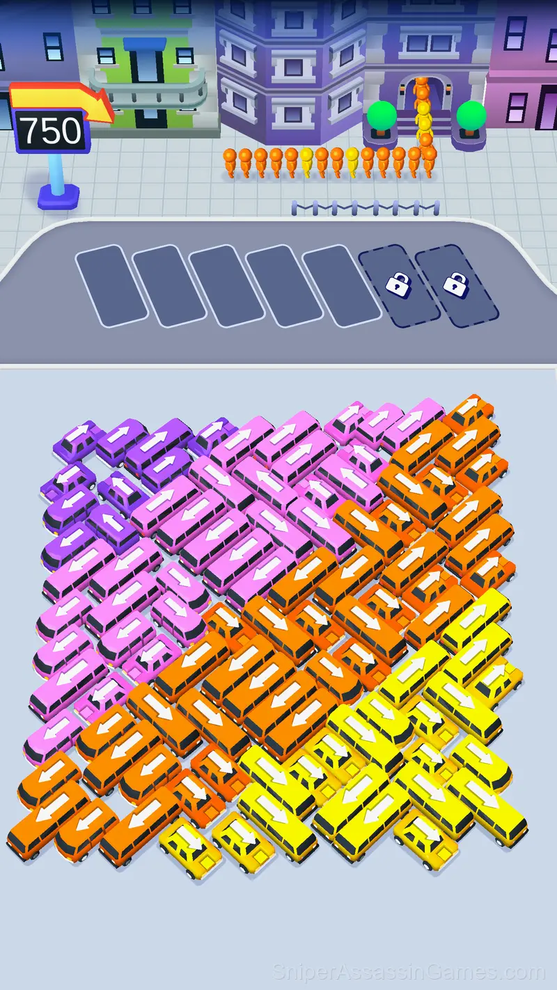 Bus Fever: Parking Jam gameplay screenshot 2