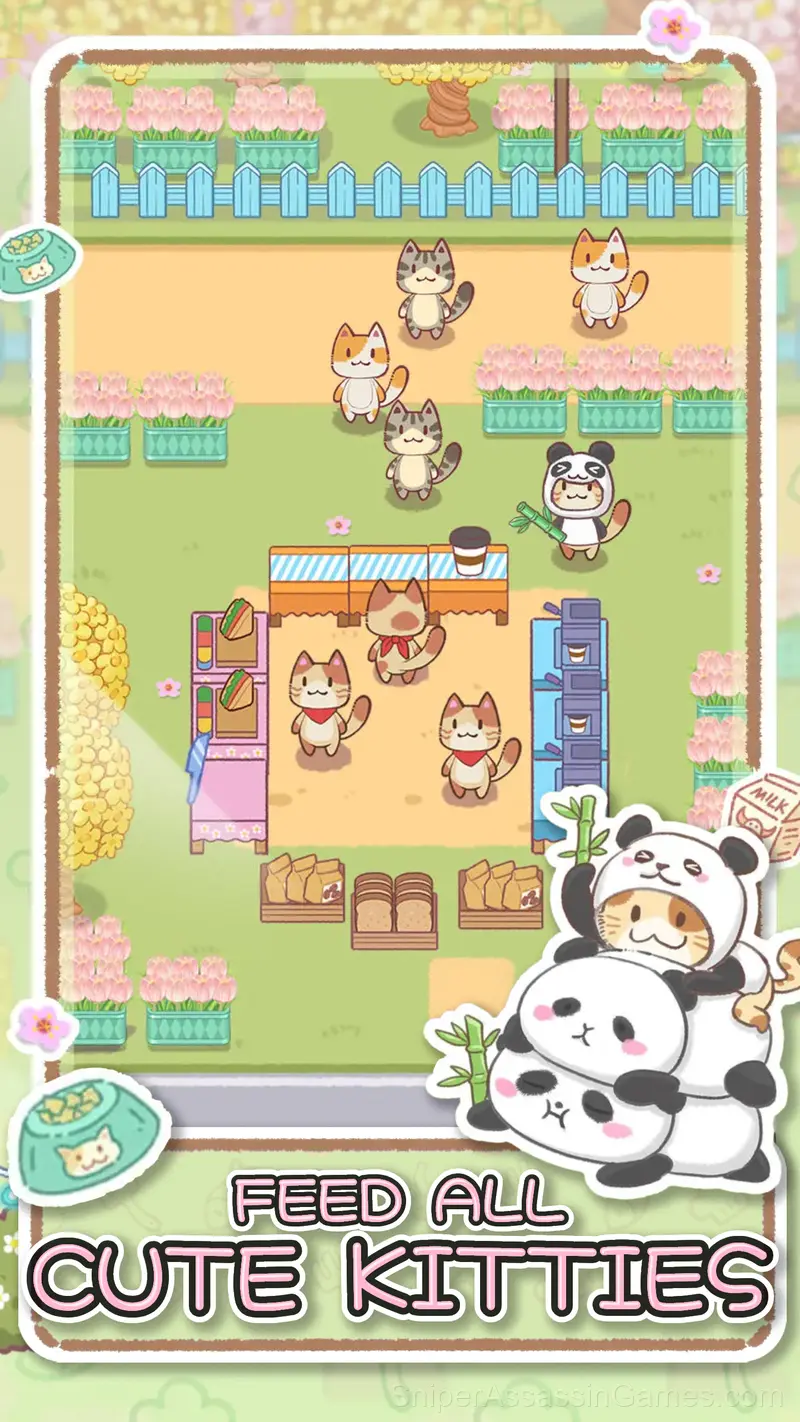 Cat Cafe: Feed Cute Kittens gameplay screenshot 2