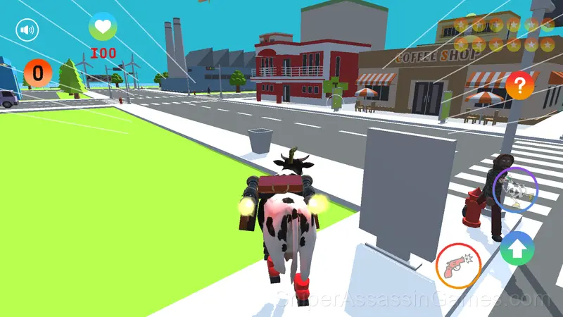 Cow run, police! gameplay screenshot 3