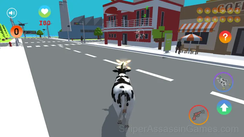 Cow run, police! gameplay screenshot 4