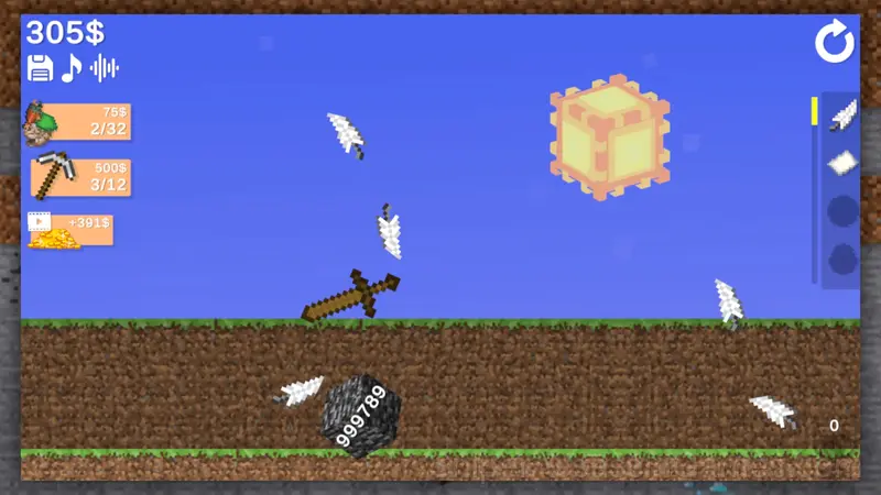 Break Bedrock! gameplay screenshot 1