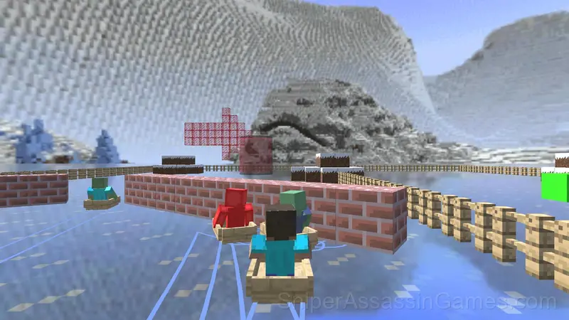 Noob in a Boat: Ice Racing gameplay screenshot 3