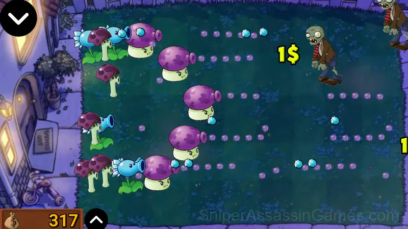 Plants VS Zombie: Night gameplay screenshot 3