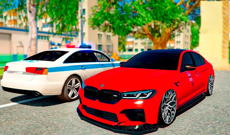 Play BMW M5 F90 Bustle in the city rp