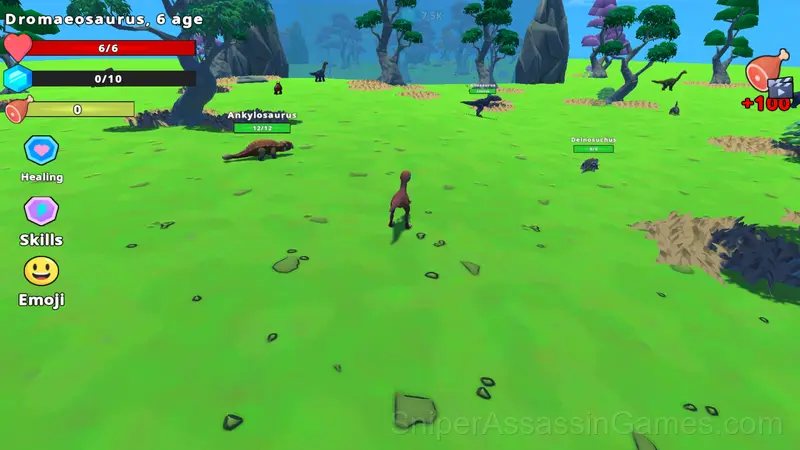 Dinosaur World 3D - Online gameplay screenshot 1