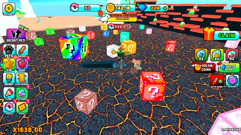Robby: Lucky Blocks, Simulator! gameplay screenshot 2