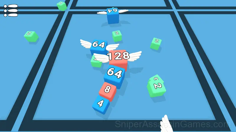 Snake 2048 gameplay screenshot 1
