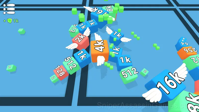 Snake 2048 gameplay screenshot 2
