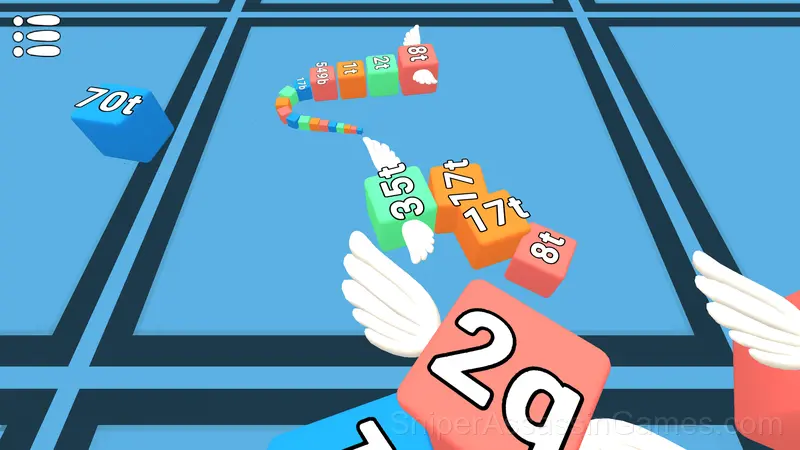 Snake 2048 gameplay screenshot 5