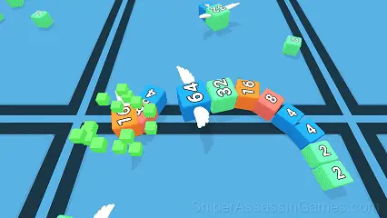 Snake 2048 gameplay screenshot 6