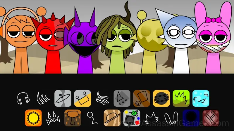 Sprunki Parasites gameplay screenshot 1