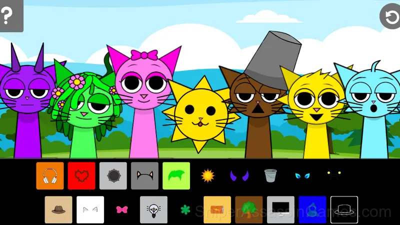 Sprunki Cats gameplay screenshot 1