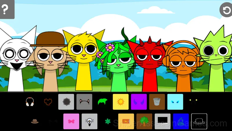 Sprunki Cats gameplay screenshot 2