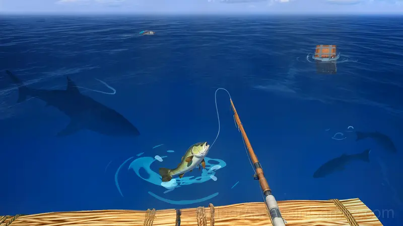 Survival Game on a Raft - Try to Survive gameplay screenshot 1
