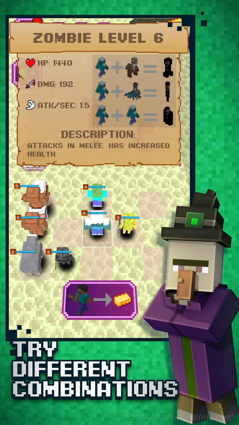 Craft Mobs: Create a Monster and Fight! gameplay screenshot 3