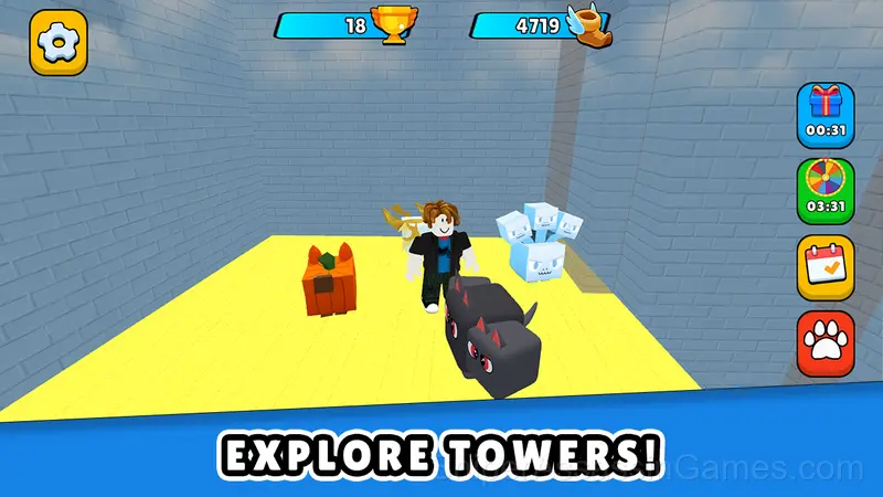 Robby +1 To Jump Power Per Click gameplay screenshot 4