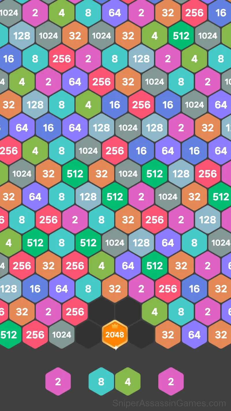 Hexa Block 2048 gameplay screenshot 1